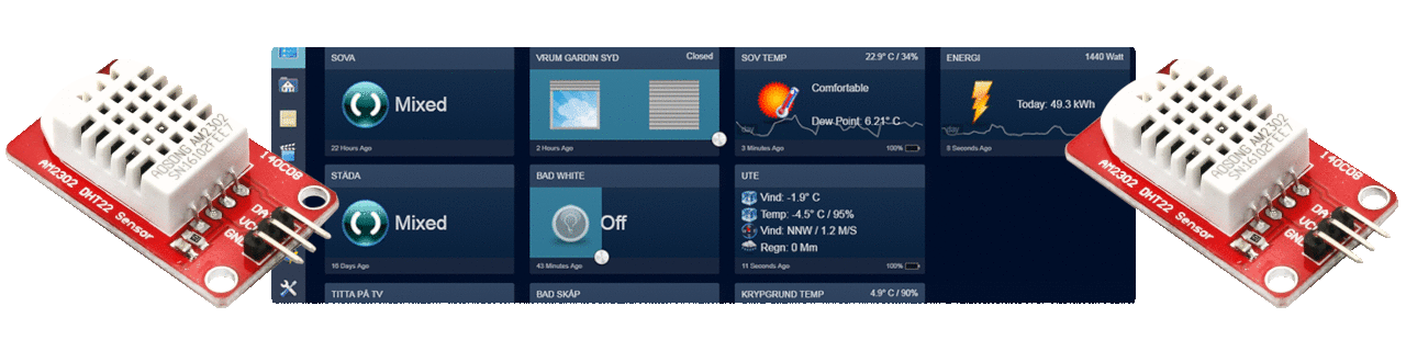 Configuring a DHT22 sensor in Domoticz